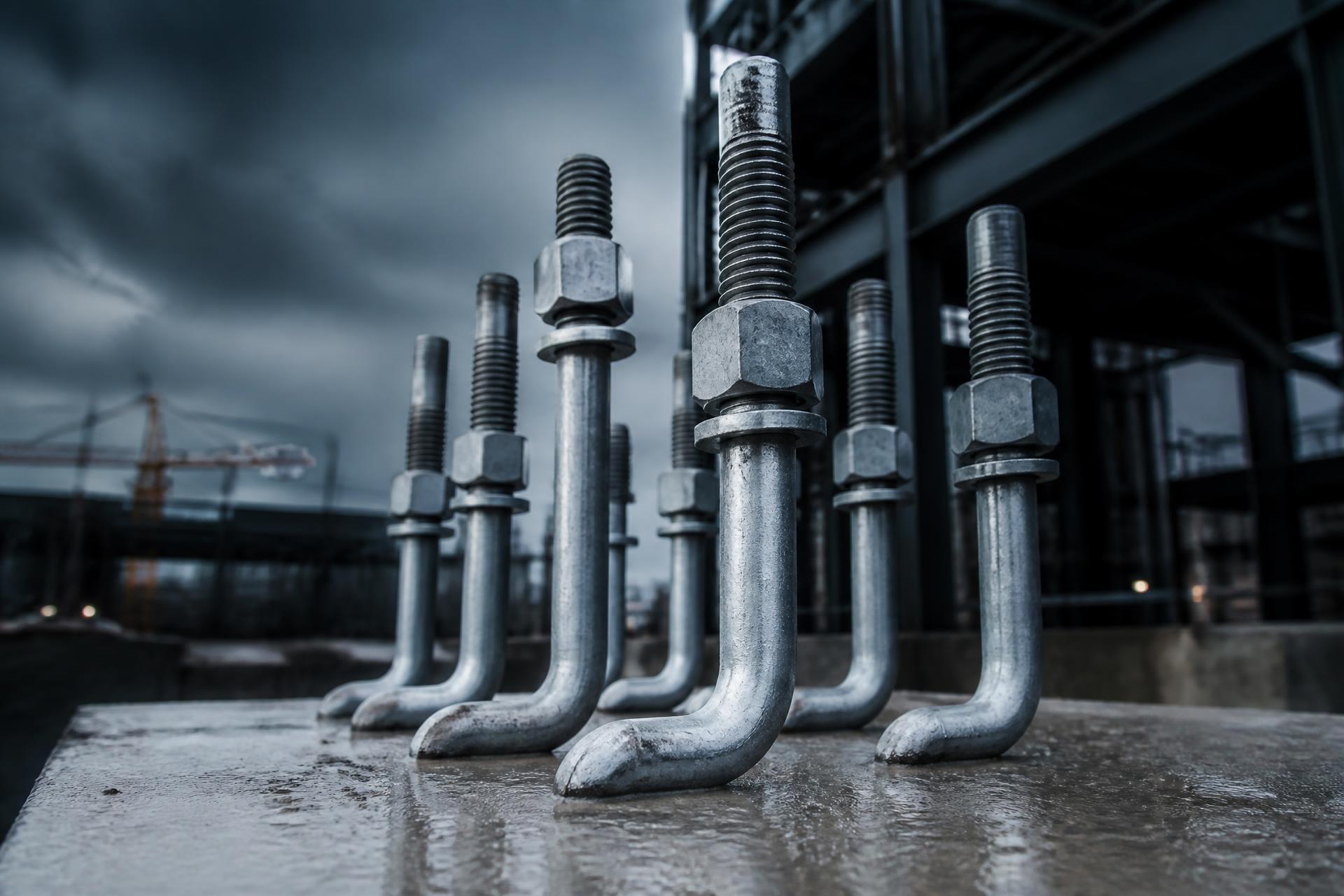 L Type Foundation Bolts manufactured by Aashu Bolts